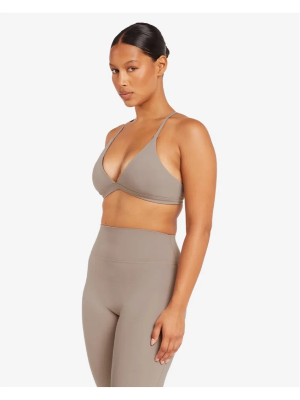 Women's CSB Beige Form Noa Crop Sports Bra L - Picture 3 of 8